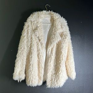 Faux fur coat
